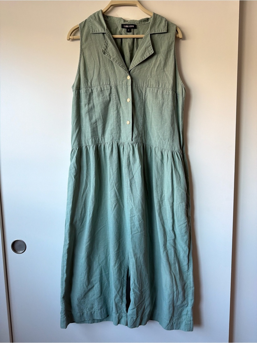 Ilana Kohn Violet Jumpsuit in Sage Green